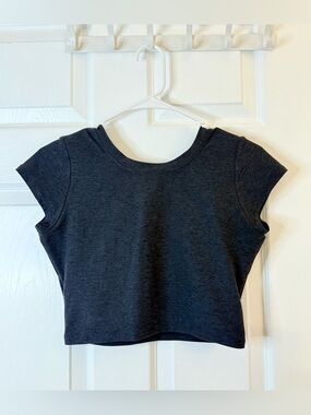 Bombshell Sportswear Fit Fam Active Tee - Heathered Black Size M